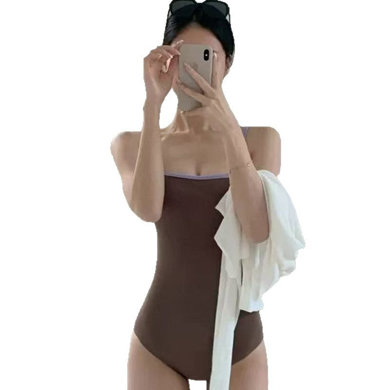 One-Piece Swimsuit for Women,Tummy Coverage, Slimming Beach Swimwear