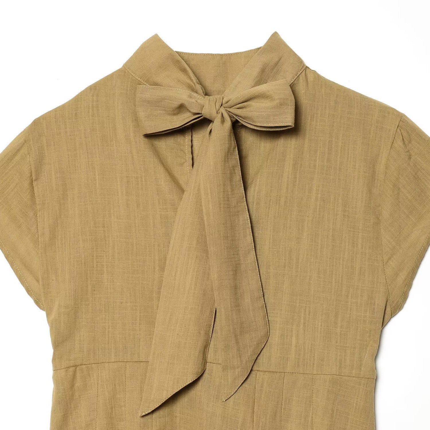 Summer Split Bow Decoration Sleeveless Top