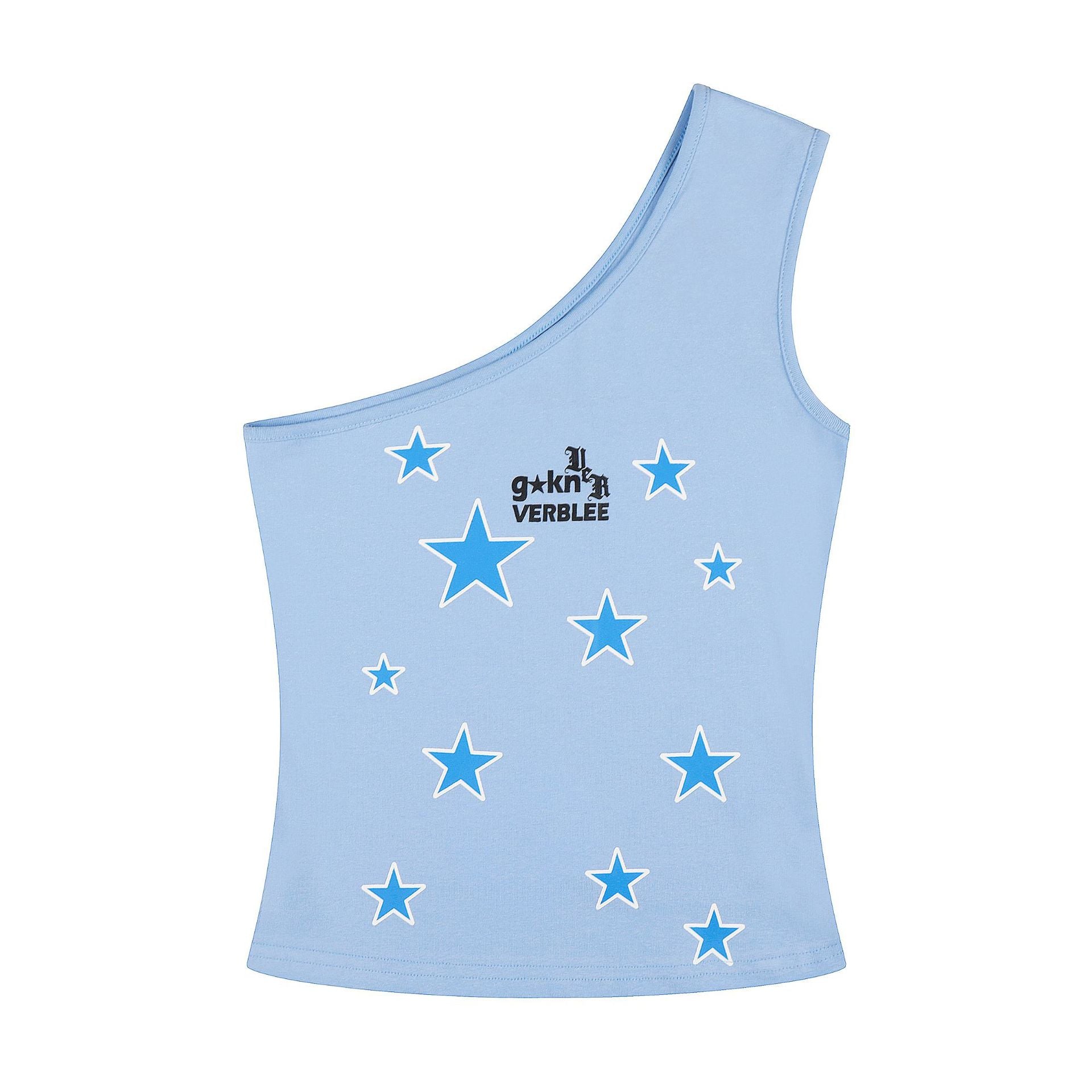Tank Top for Women with Star Print, Slim-Fitting,  Sleeveless Summer Top