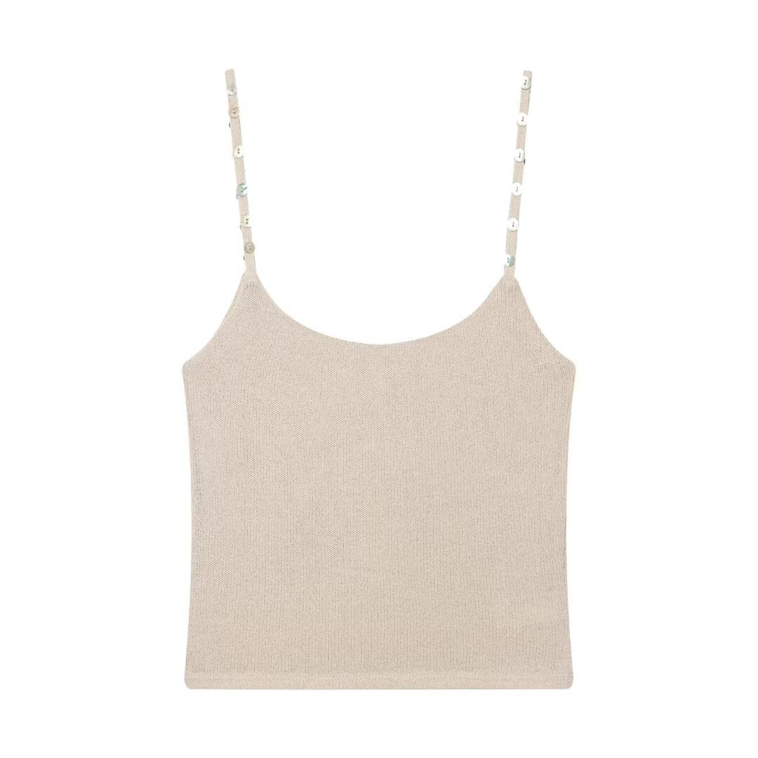 Summer Hot Girl Knitted Strap Top