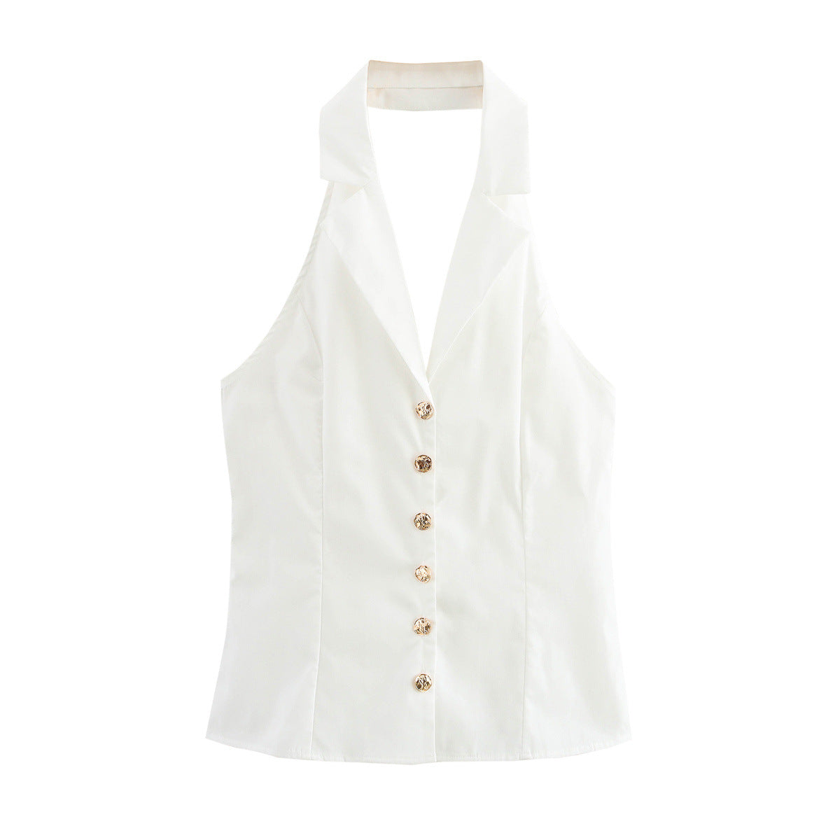 Summer sexy hot girl hanging neck temperament suspender backless top
