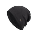 Velvet H-iron label pullover cap knitted yarn cap