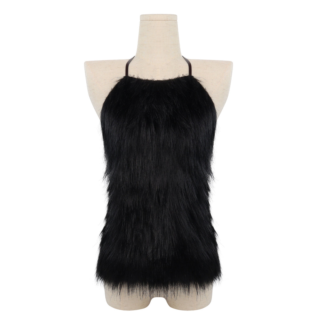 Halloween Faux Fur Caveman Costume Cosplay Viking Savage Costume Props