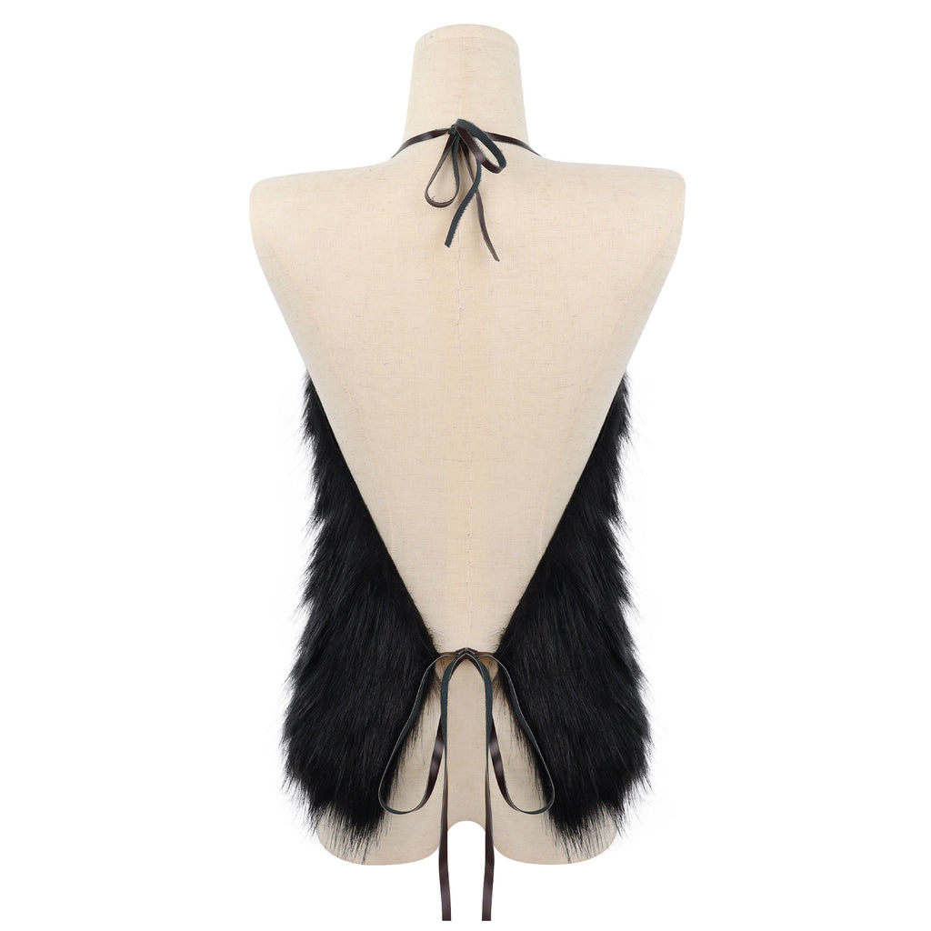 Halloween Faux Fur Caveman Costume Cosplay Viking Savage Costume Props