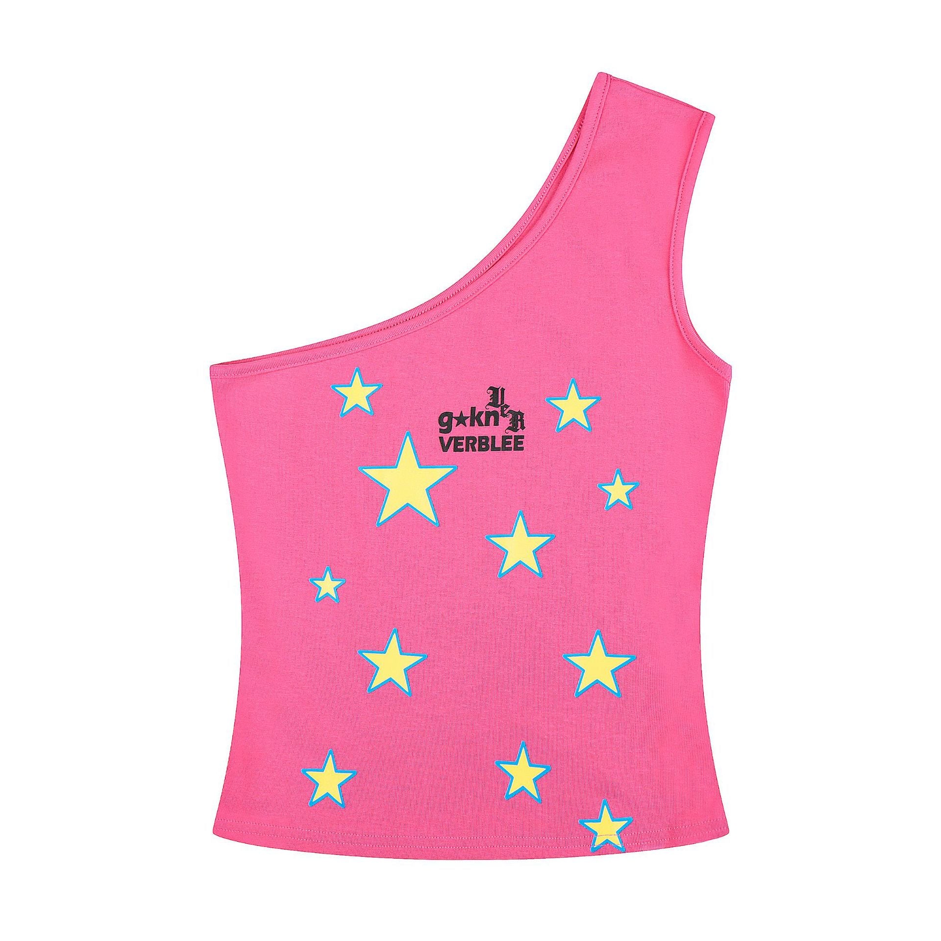 Tank Top for Women with Star Print, Slim-Fitting,  Sleeveless Summer Top