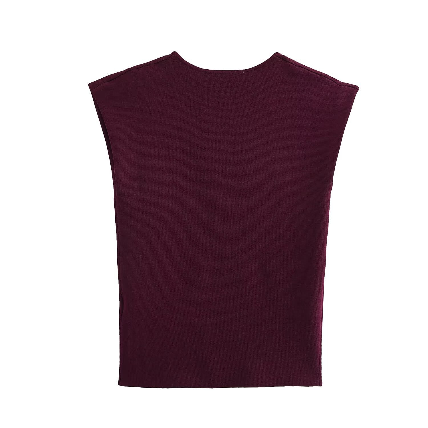 Summer fashion slim fit gold inlaid knitted sleeveless top