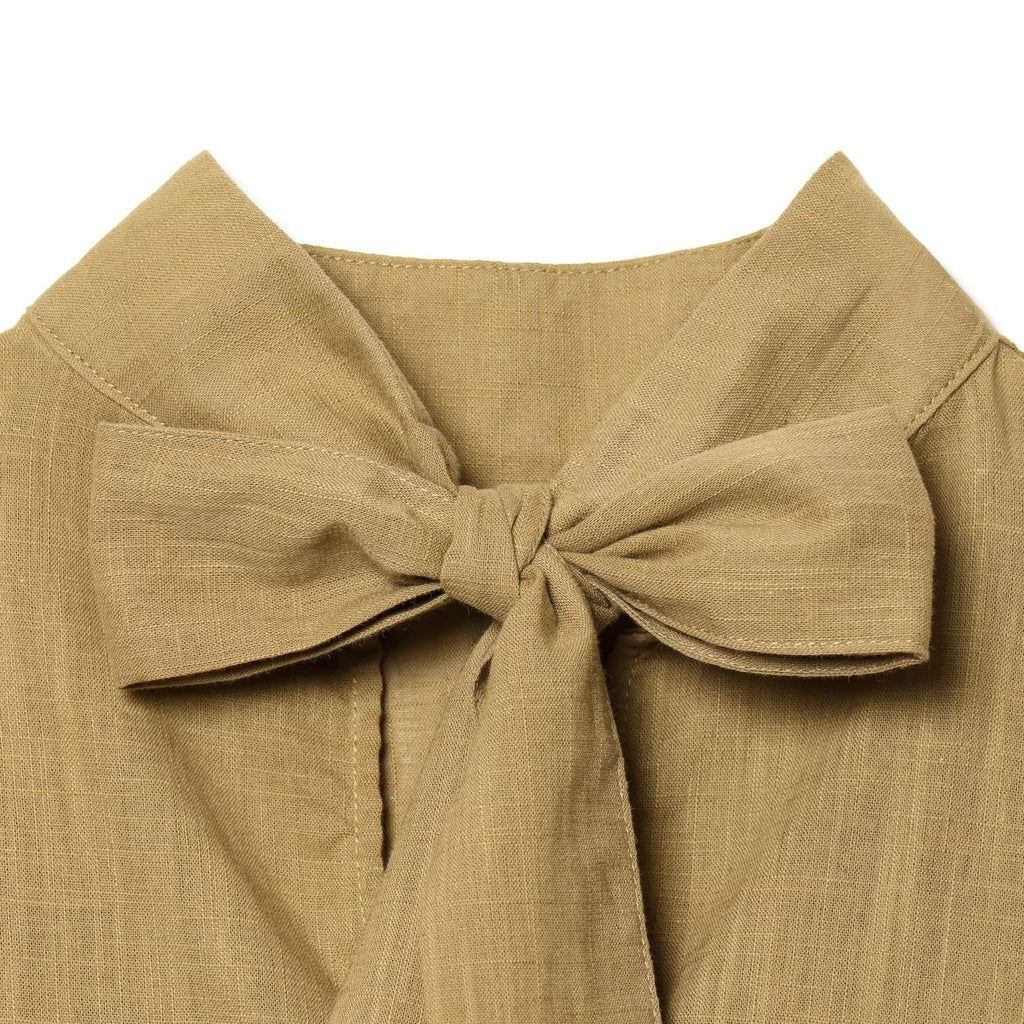Summer Split Bow Decoration Sleeveless Top