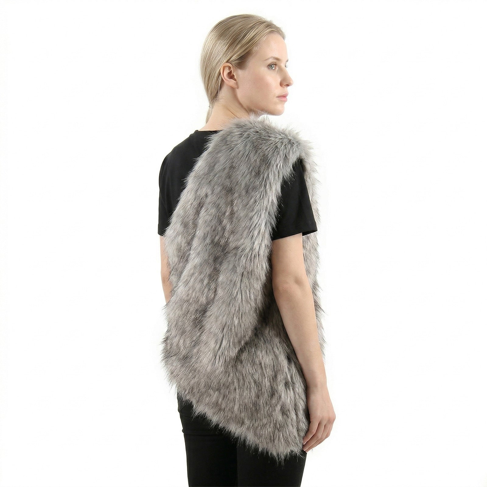 Halloween New Artificial Fur Viking Primitive Costume Vest Cosplay Performance Prop