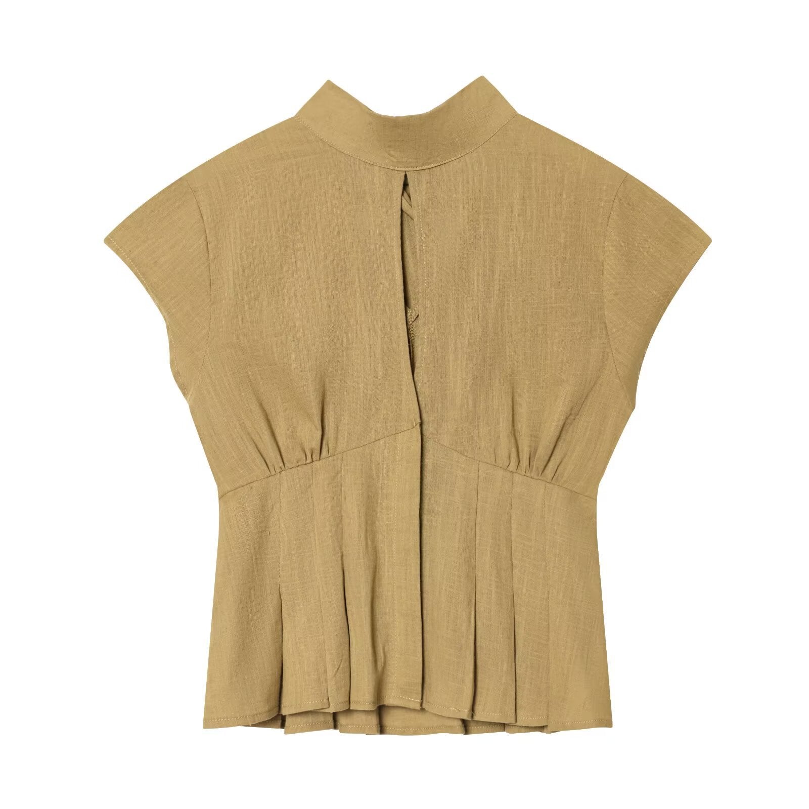 Summer Split Bow Decoration Sleeveless Top