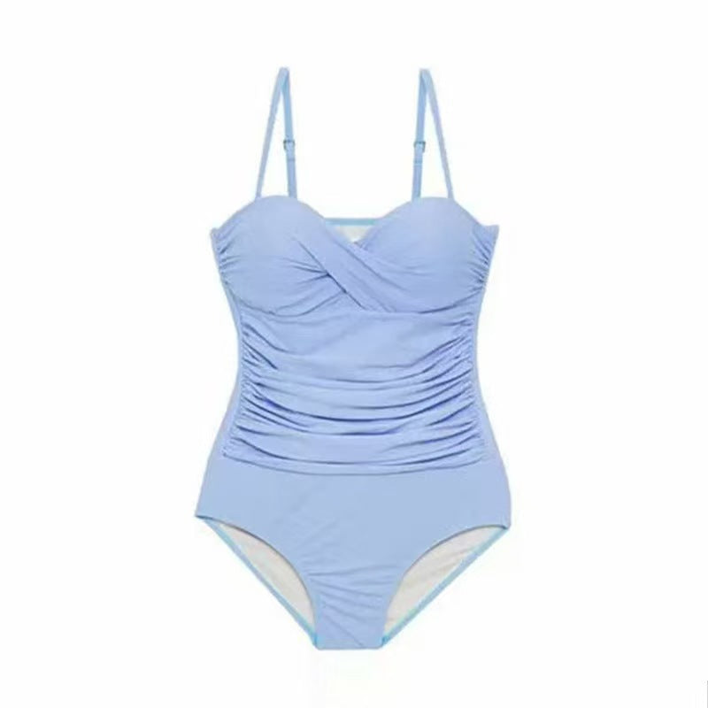 One-piece Swimsuit for Women with Backless Design, Tummy Coverage, Slimming Fit