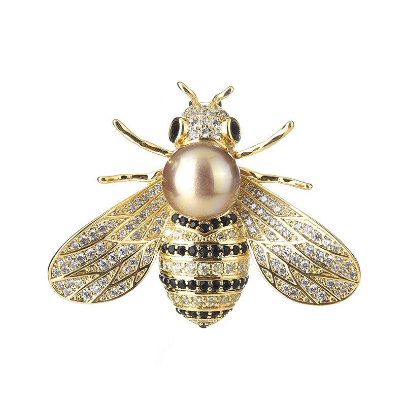 10k gold Animal bee brooch pin accessories