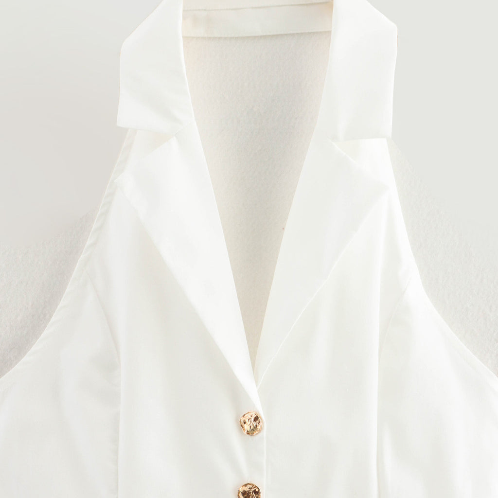 Summer sexy hot girl hanging neck temperament suspender backless top