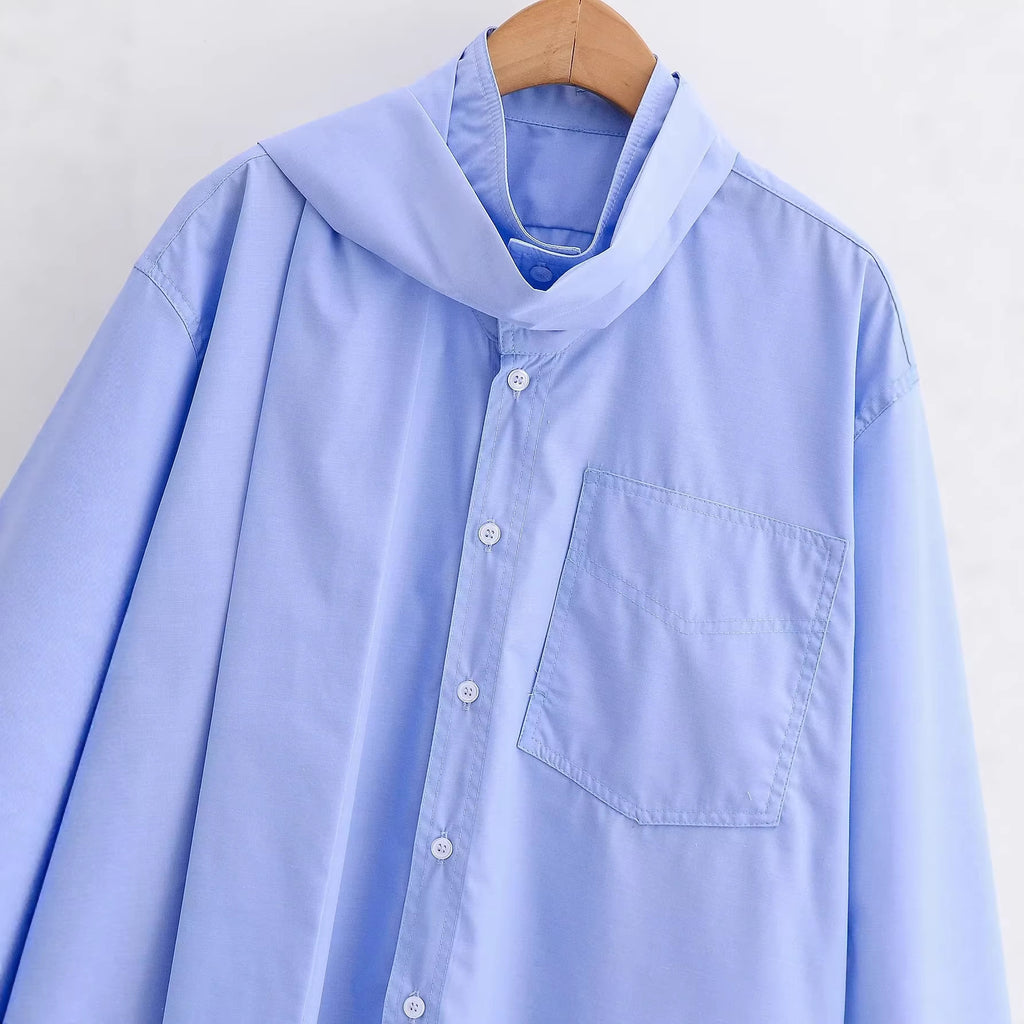 Scarf accessories long sleeved shirt