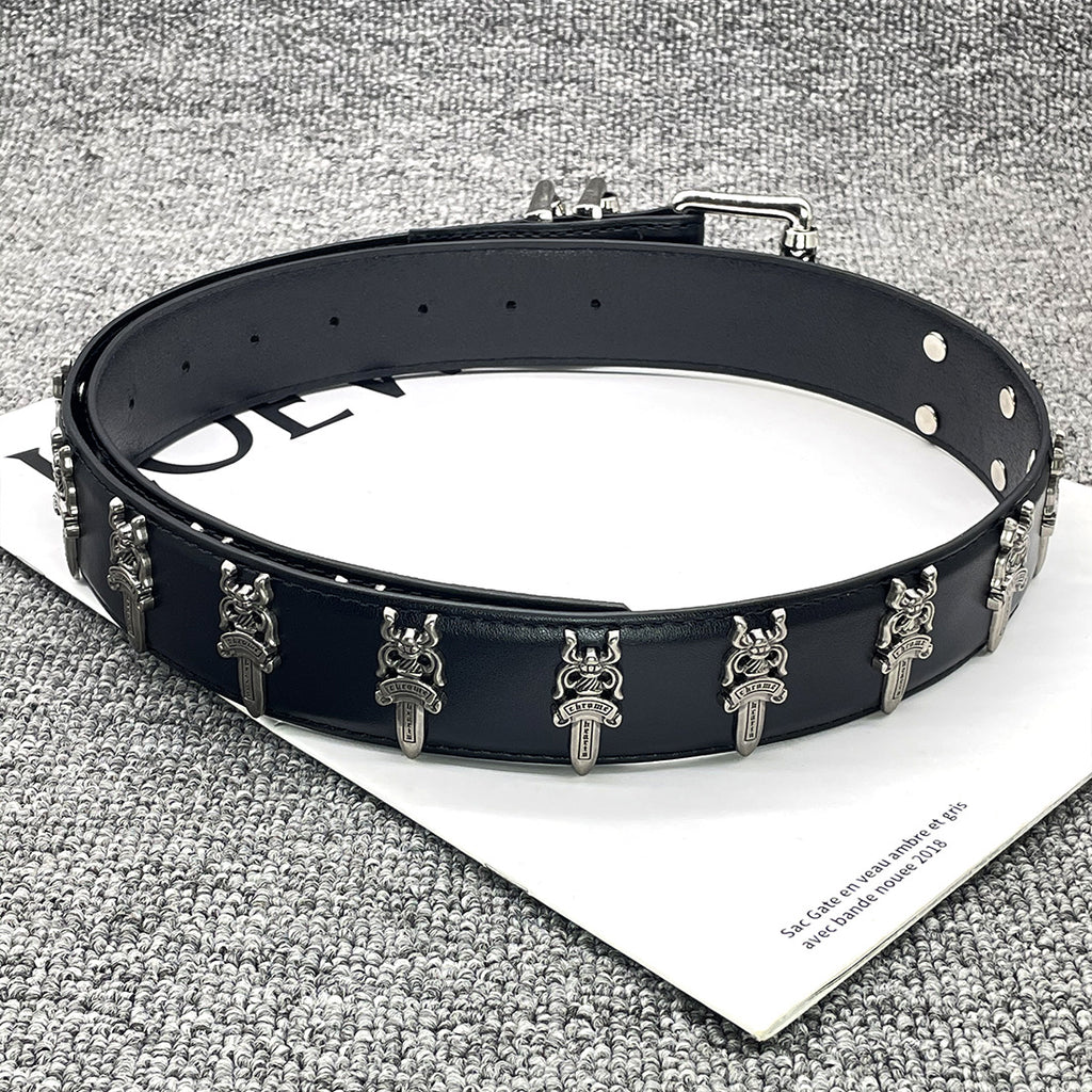 Hollow belt denim belt
