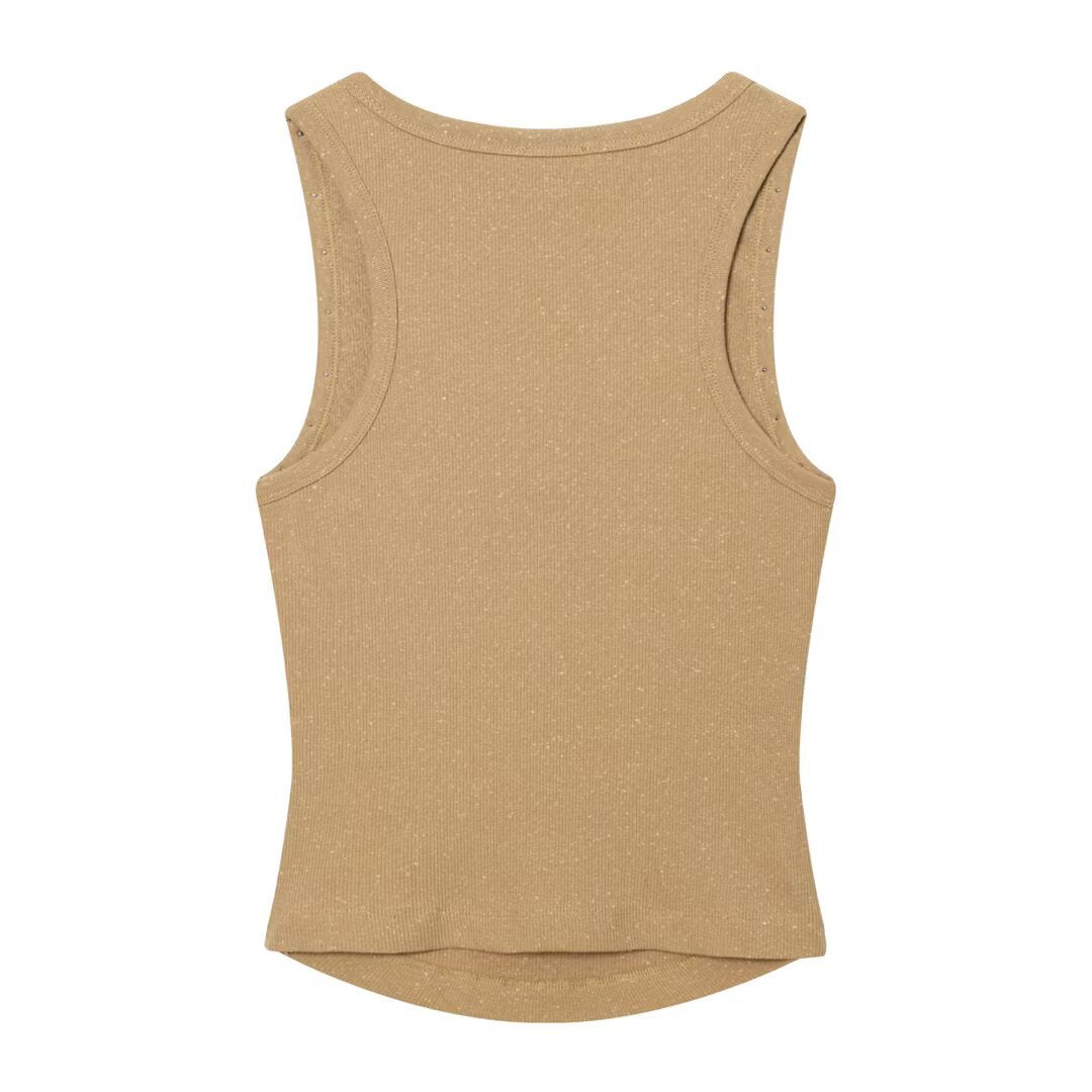 Summer Hot Girl Letter Printed Tank Top